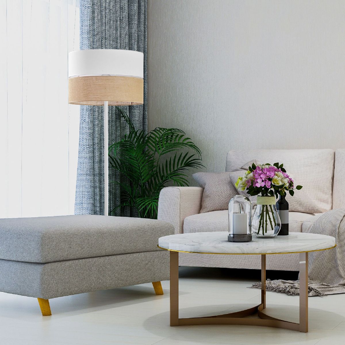 Торшер в скандинавском стиле TK Lighting 5241 Linobianco a065024