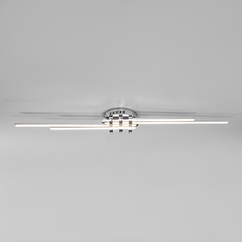 Потолочная люстра с пультом Eurosvet SKYLINE 90243/4 хром