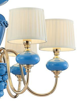 Подвесная люстра Lumien Hall Макей 1031/6H-GD-PBL-WT