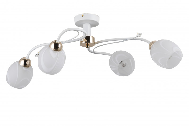 Люстра на штанге Natali Kovaltseva 81403/4C MATT WHITE