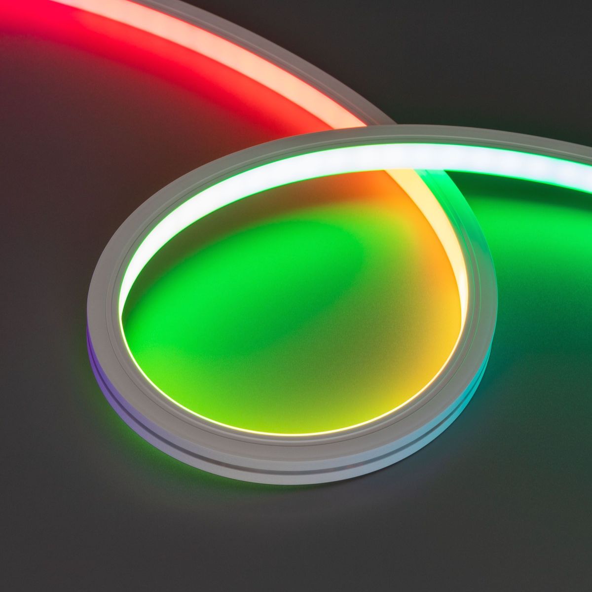 Светодиодная герметичная лента Arlight SPI-WAVE-TOP-G200-18x15mm 24V RGB PX2 (26 W/m, IP54, 5m, wire x1) 052418