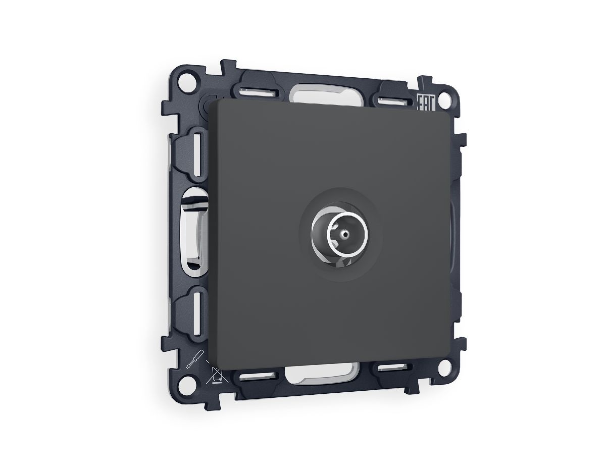 Комплект механизма TV розетки оконечной 50-870 MHz 1dB Ambrella Volt Alfa MA913010