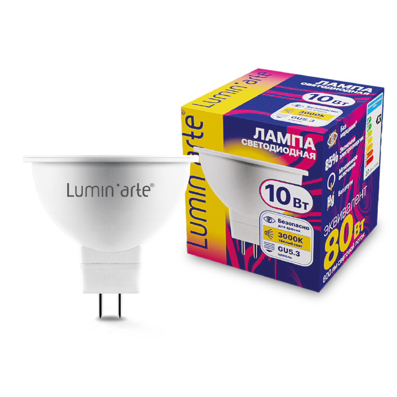 Светодиодная лампа Lumin'arte LSTD-MR16-10W3KGU5.3