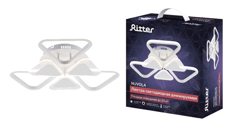Потолочная люстра Ritter Nuvola 52939 6 УЦ