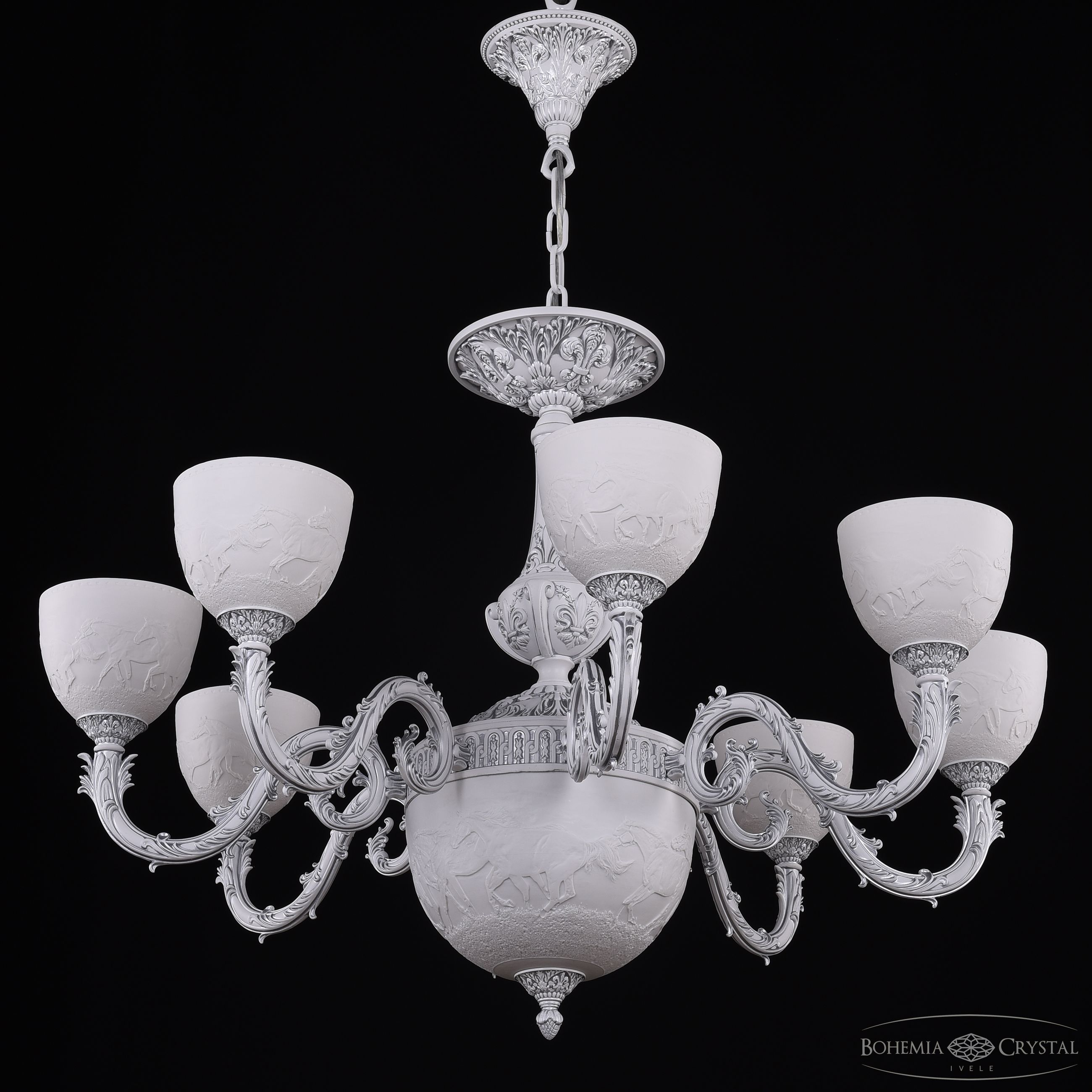Подвесная люстра Bohemia Ivele Crystal AL79101P/8/250 WMN P1 U Horse