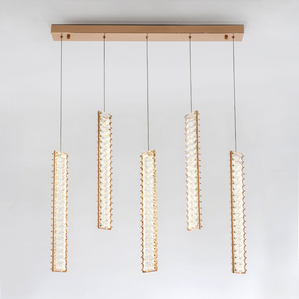 Подвесной светильник хрустальный Modestyle MS.88909.5 GD