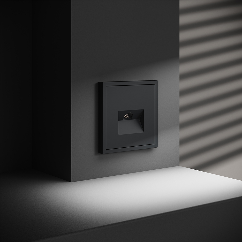 Розетка компьютерная Voltum S70 VLS060107 (графит)