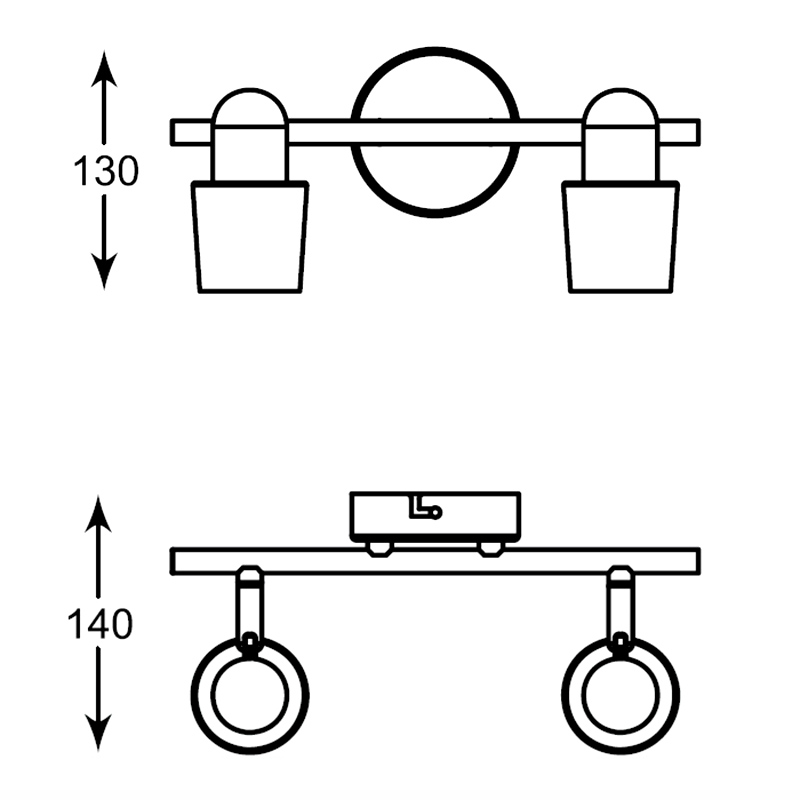 Спот Zumaline ALEX TK99515-2W