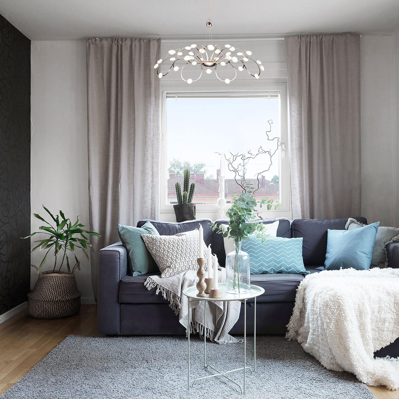 Подвесной светодиодный светильник Bogates Drops 440/1