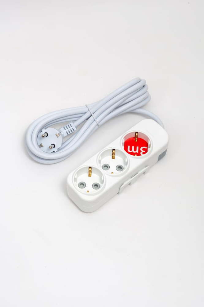 Удлинитель с/з 3вх с защитными шторками ELBI Myra 527-010203-321