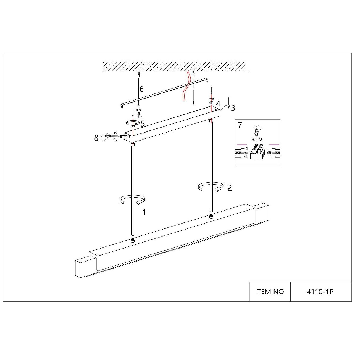 Подвесная люстра Favourite Magestic 4110-1P
