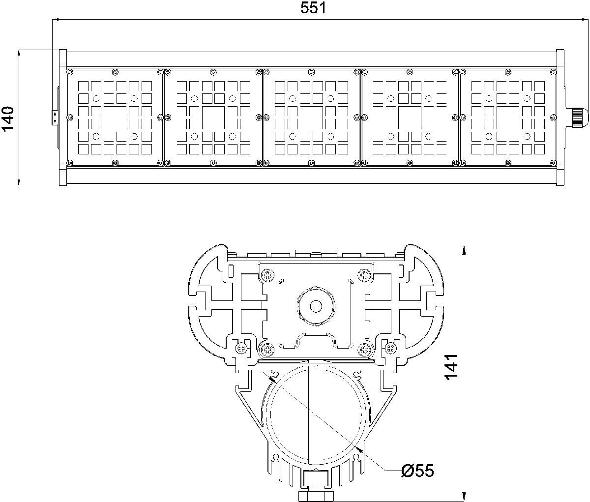 Прожектор Светон Галеон 51 ЭКО-150-Г-60-ПТ/0/0-4К80-К67 CB-C0324144