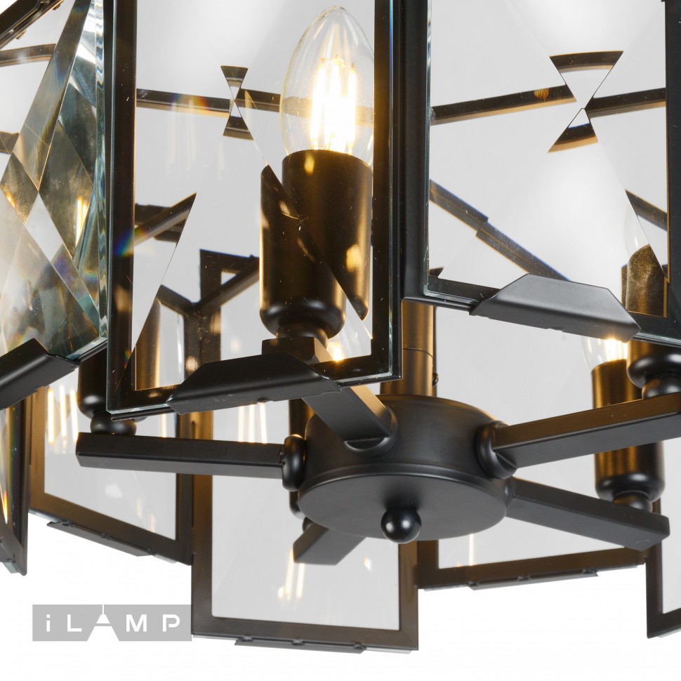 Подвесная люстра iLamp Panorama 6113-360 BK