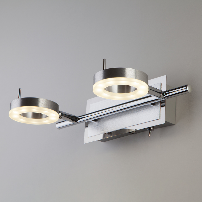 Настенный светодиодный светильник Eurosvet Wheel 20001/2 алюминий