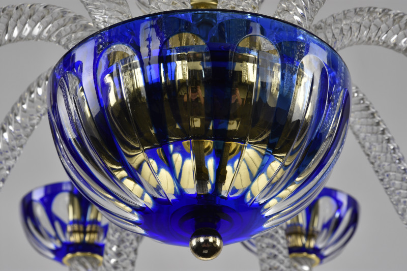 Подвесная люстра Bohemia Ivele Crystal 1308/10/240 G Cl/Clear-Blue/H-1H