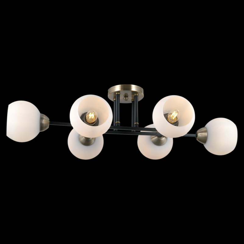 Люстра на штанге Illumico IL0395-6CBSQ-79 BK WT