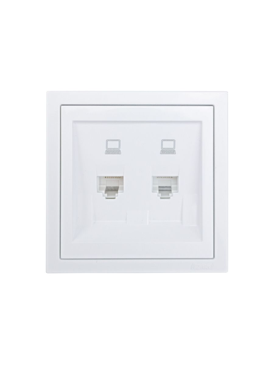 Розетка 2-ая компьютерная Lezard Zima 704-0288-141