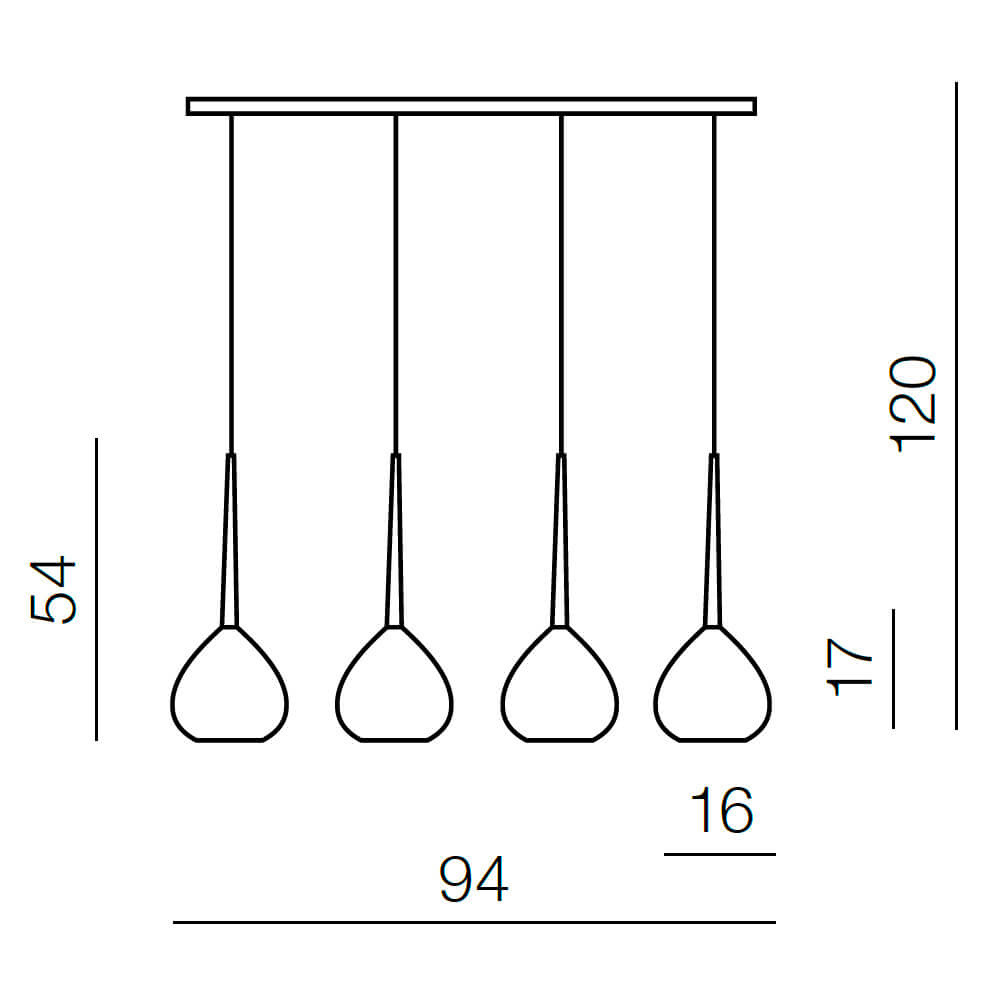 Подвесной светильник Azzardo Aga 4 AZ1067