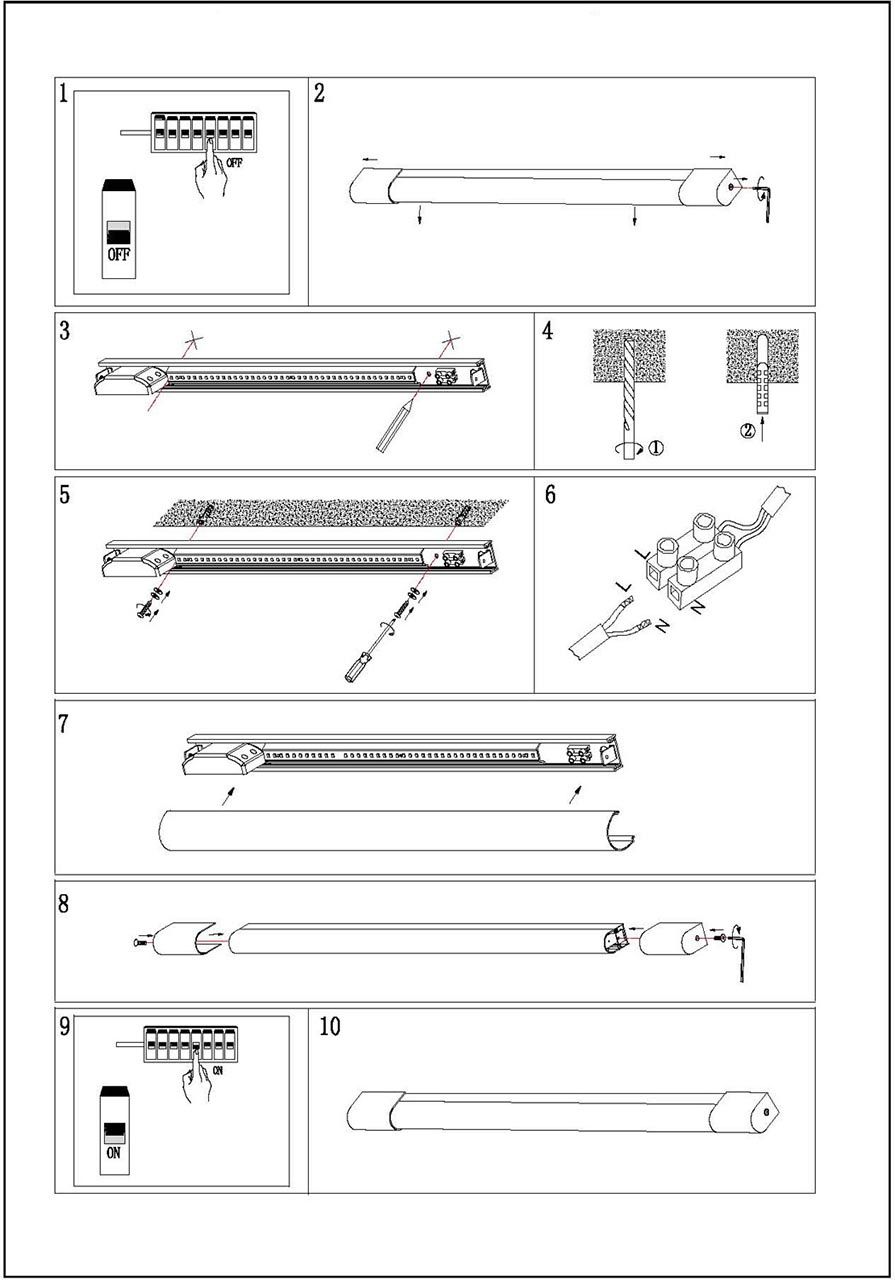 Мебельный светодиодный светильник Lucide Alta-Led 04200/06/11