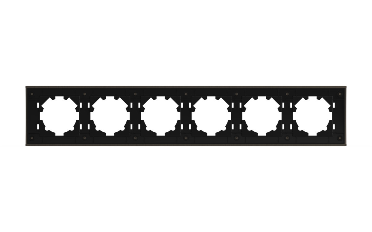 Рамка шестиместная ELBI Zena Platin 500-073000-252