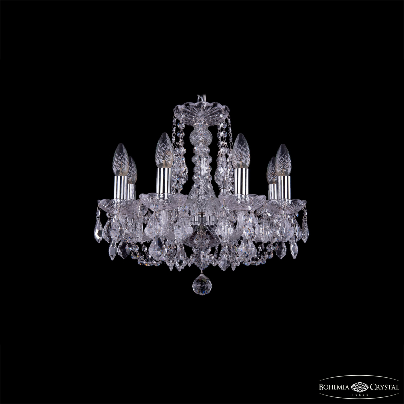 Подвесная люстра Bohemia Ivele Crystal 1406/8/141 Ni Leafs