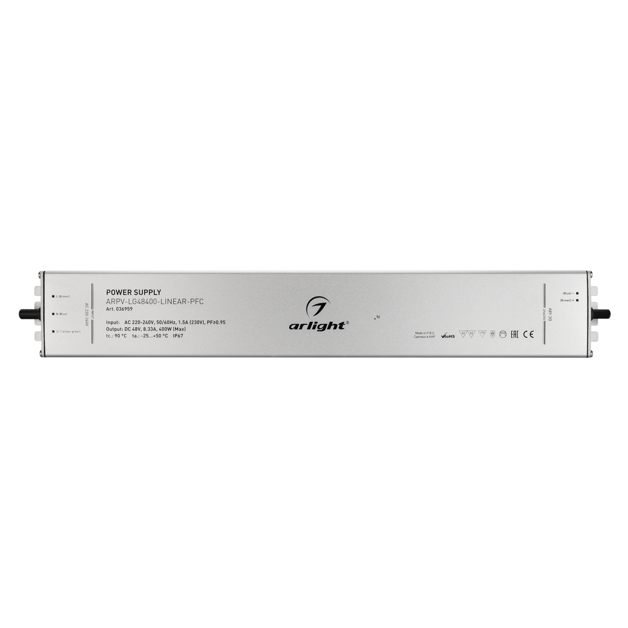 Блок питания Arlight ARPV-LG48400-LINEAR-PFC 48V 8.33A 400W 036959