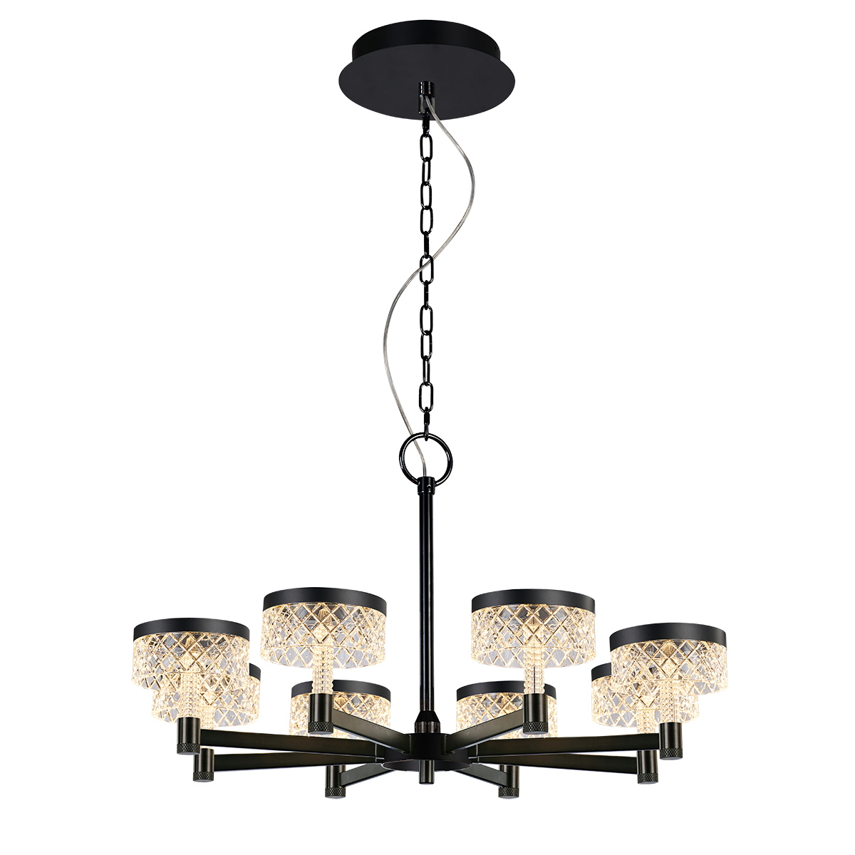 Подвесная люстра Delight Collection MD21020075 MD21020075-8A matt black