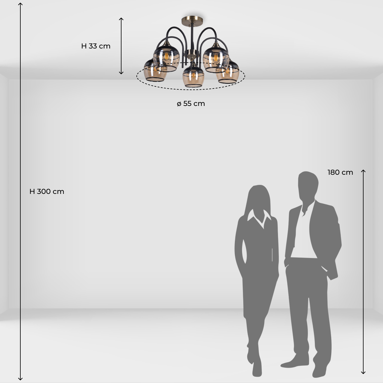Люстра на штанге De Markt Блеск 315015605 в Москве