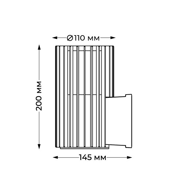 Уличный настенный светильник Italline IT3047