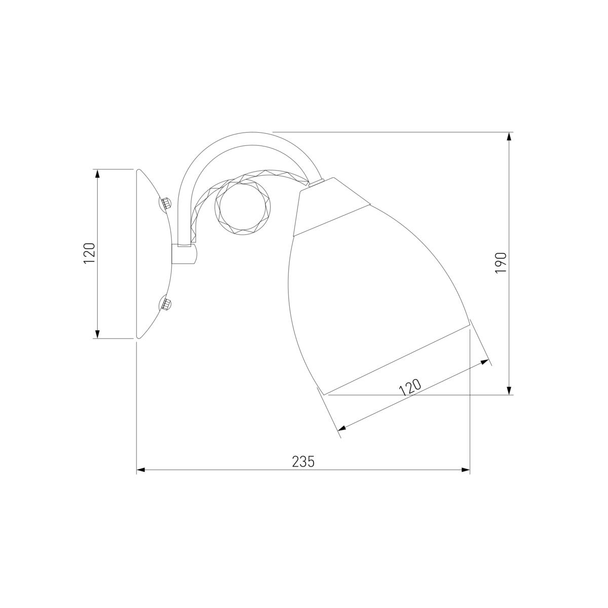 Бра Eurosvet 22415/1 хром