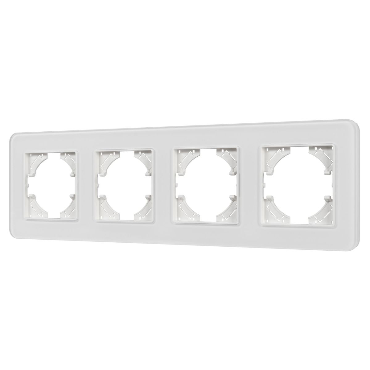 Рамка на 4 поста стеклянная Arlight FRM-OMALI-SFGS-4-WH 049716