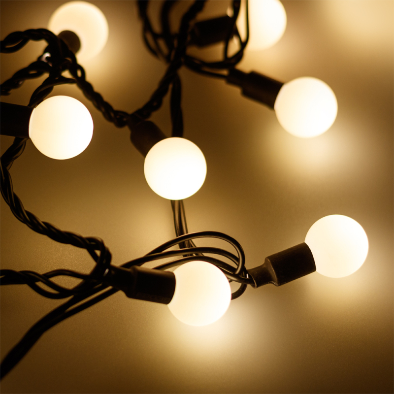 Светодиодная гирлянда Arlight ARD-Ball-Classic-D23-20000-Black-160LED Warm 025631