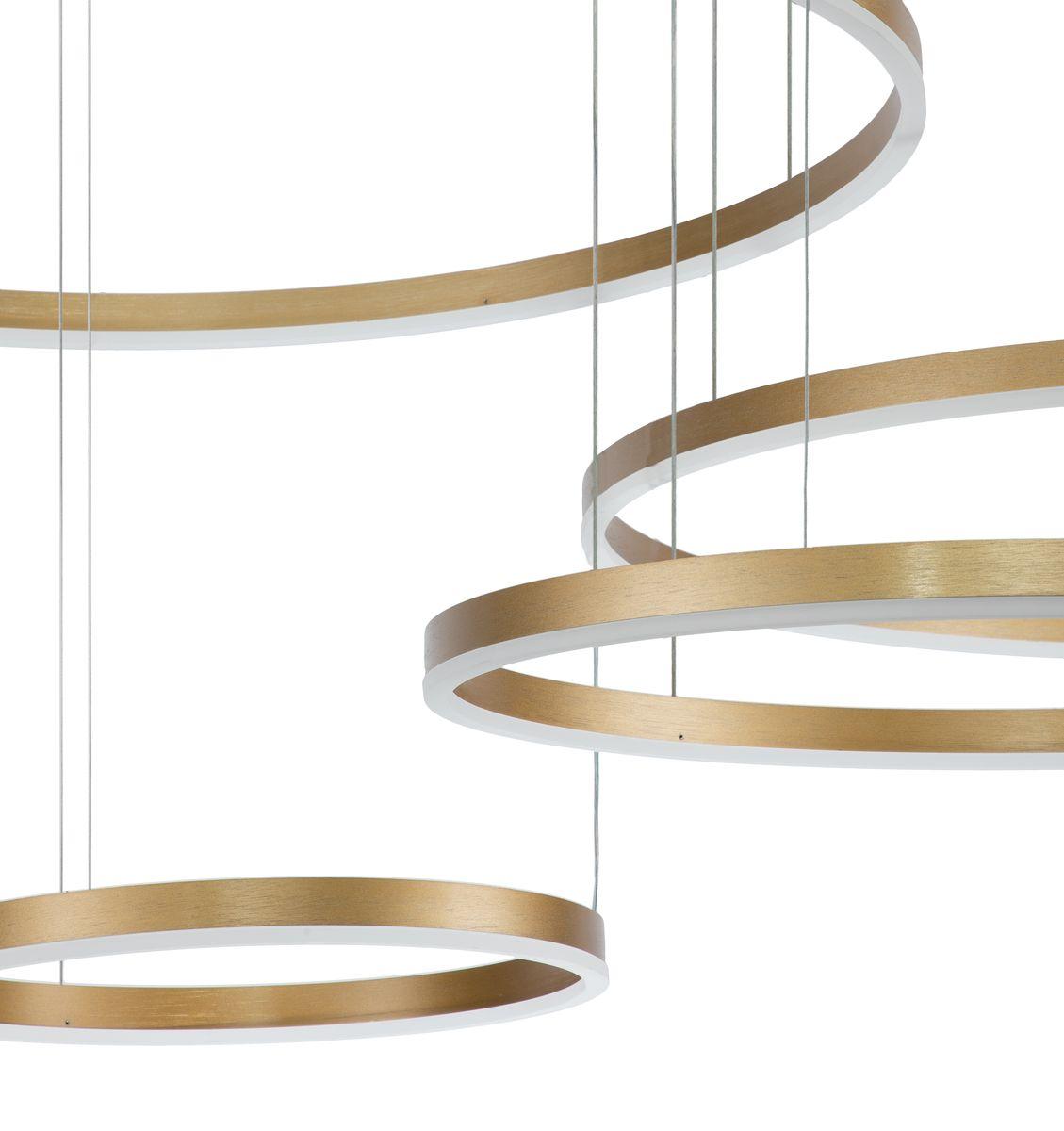 Подвесная люстра Indigo Galass 14001/4P Gold V000015L