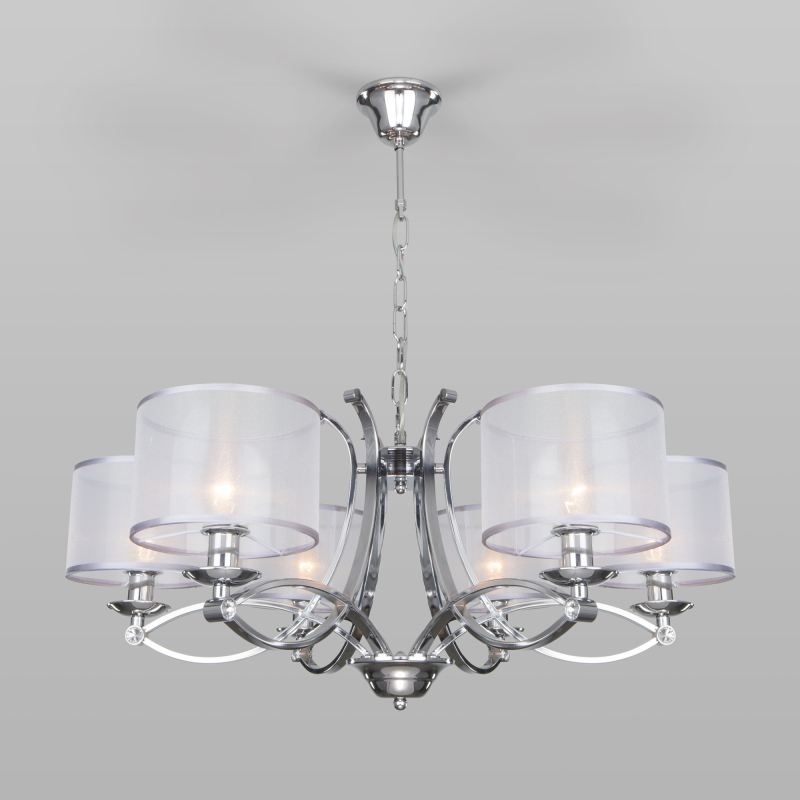 Подвесная люстра Eurosvet Fabiola 60109/6 хром