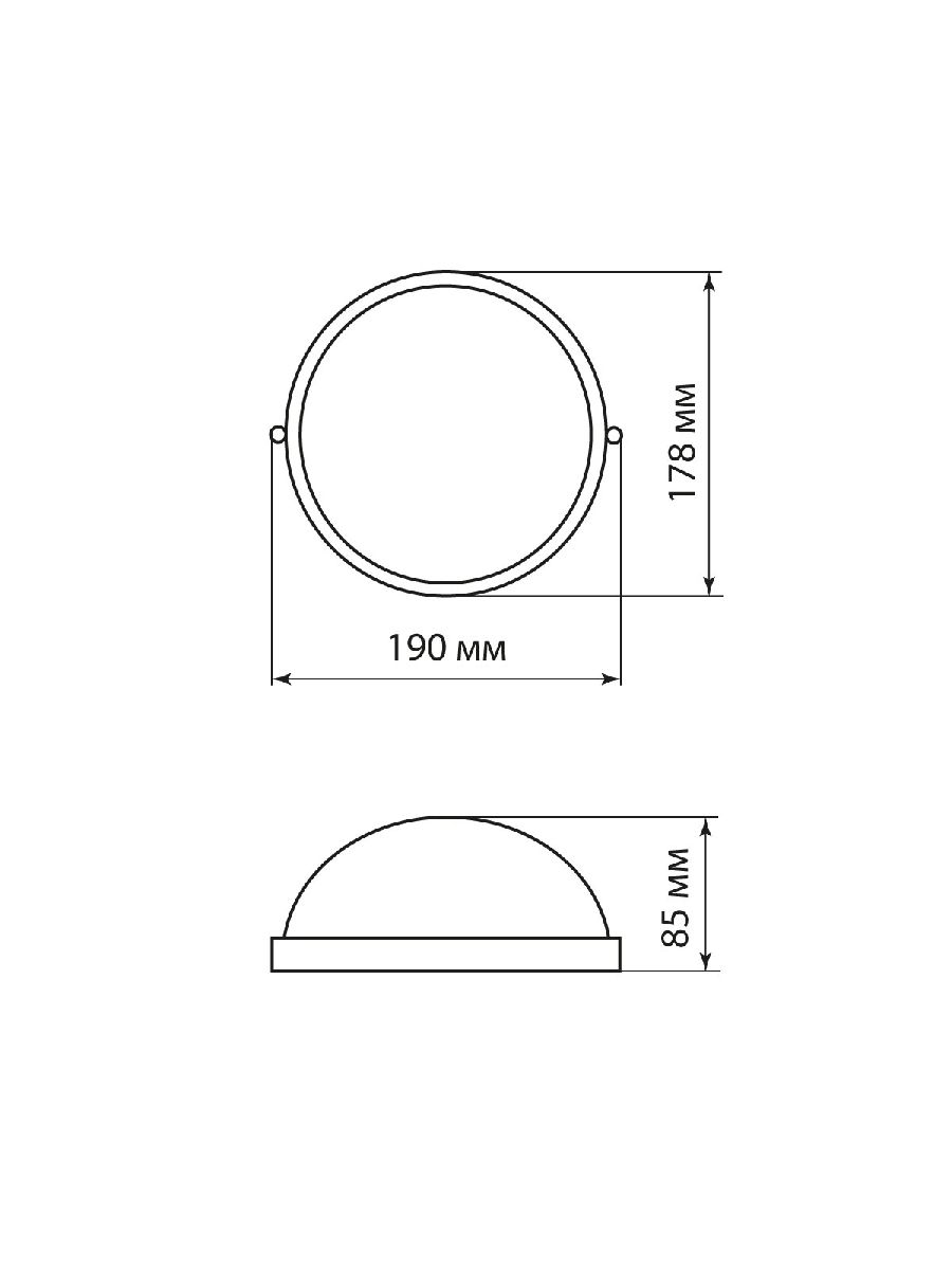 Настенно-потолочный светильник TDM Electric НПБ1301 SQ0303-0030