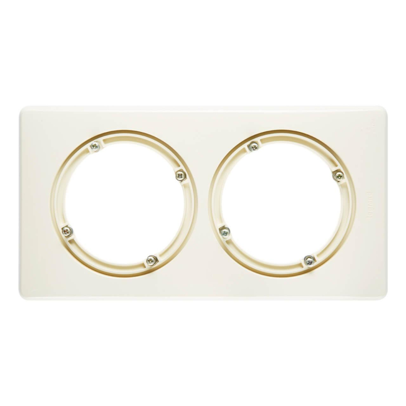 Рамка 2-постовая Legrand Celiane слоновая кость 069082