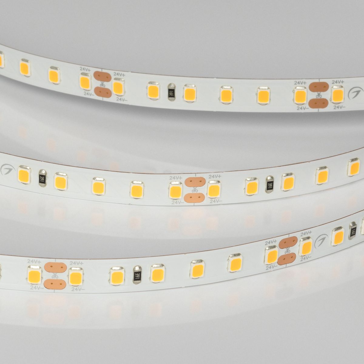 Светодиодная лента Arlight UL-A120-8mm 24V Warm2400 (9.6 W/m, IP20, 5m) (7 лет) 042299