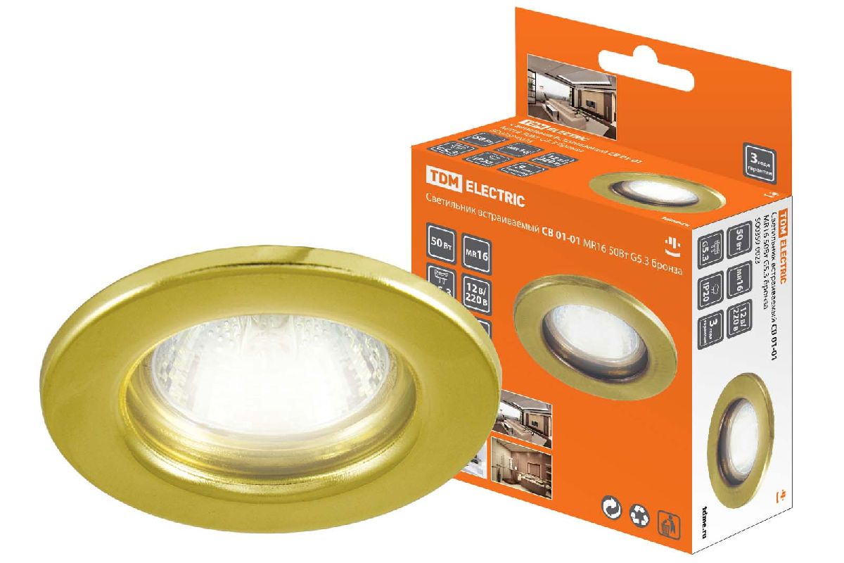 Встраиваемый светильник TDM Electric СВ 01-01 SQ0359-0023