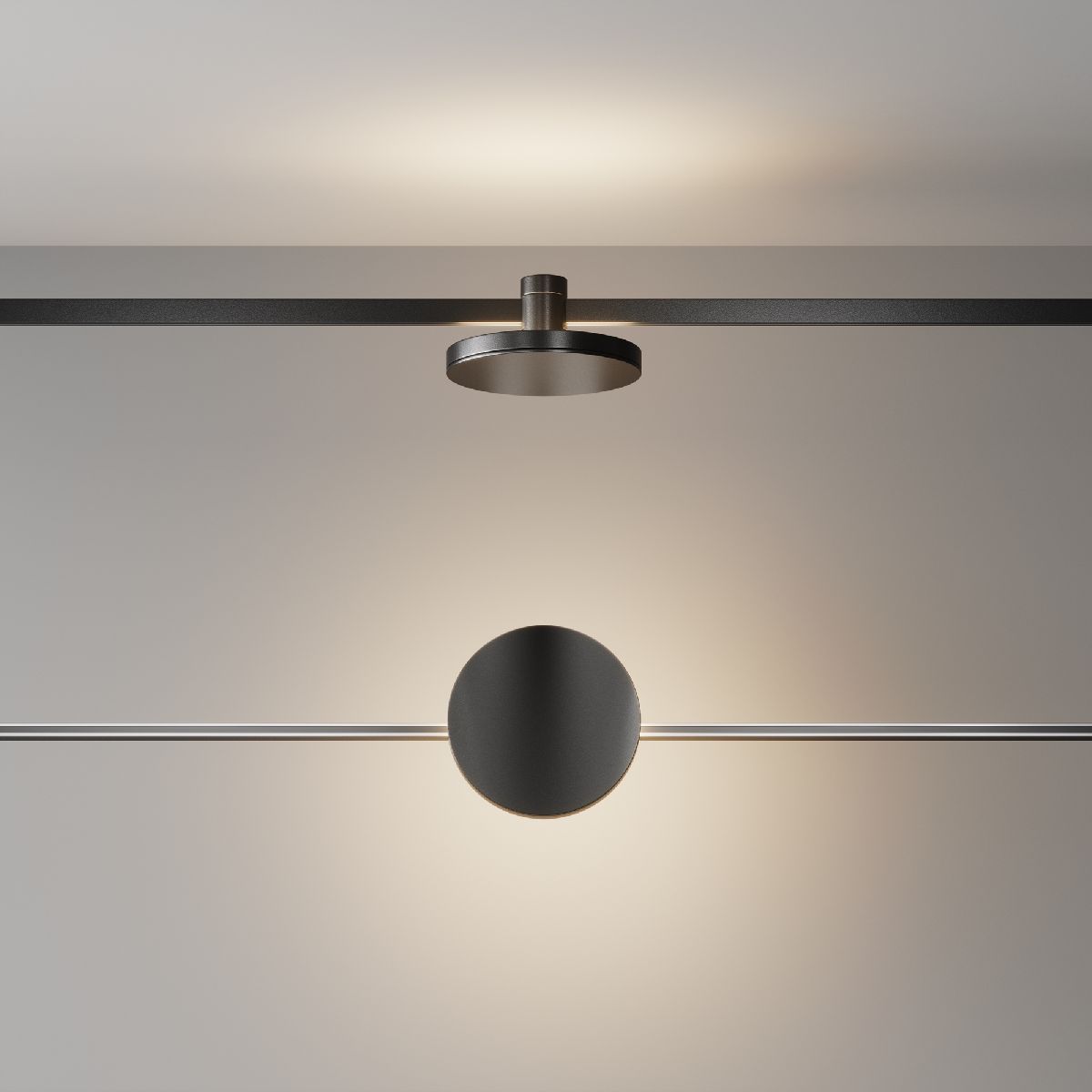 Трековый магнитный светильник Maytoni Plato TR152-1-7W3K-B