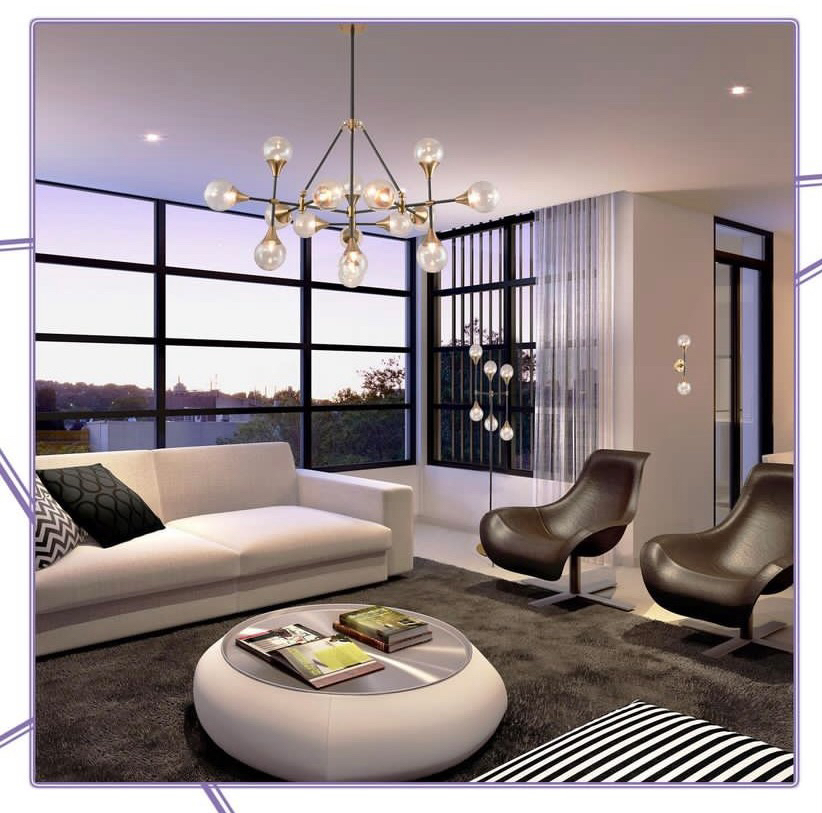 Подвесная люстра Elvan LU-173/16-G9-BkGlCl