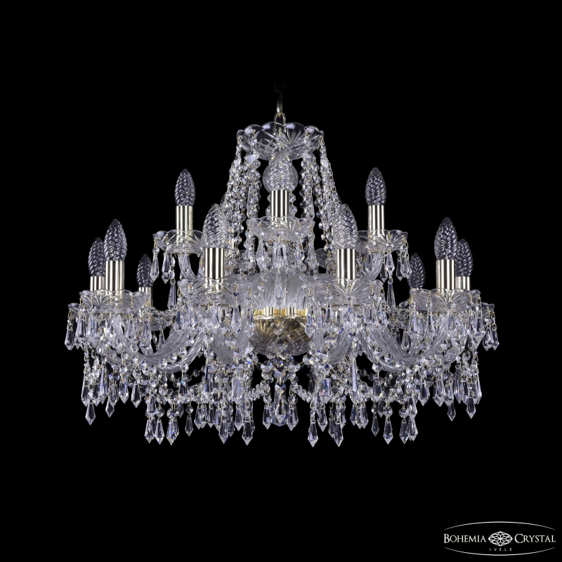 Подвесная люстра Bohemia Ivele Crystal 1403/10+5/240 G
