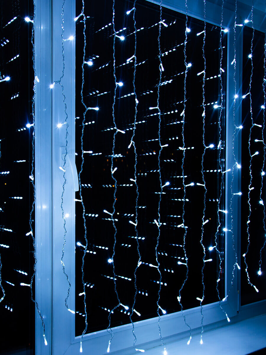 Светодиодная гирлянда (07949) Uniel бахрома 220V белый ULD-B3010-200/DTA White IP20