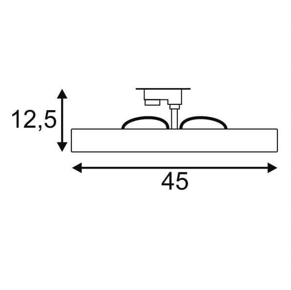 Трековый светодиодный светильник SLV 3Ph Euro Spot Led Small 1001369