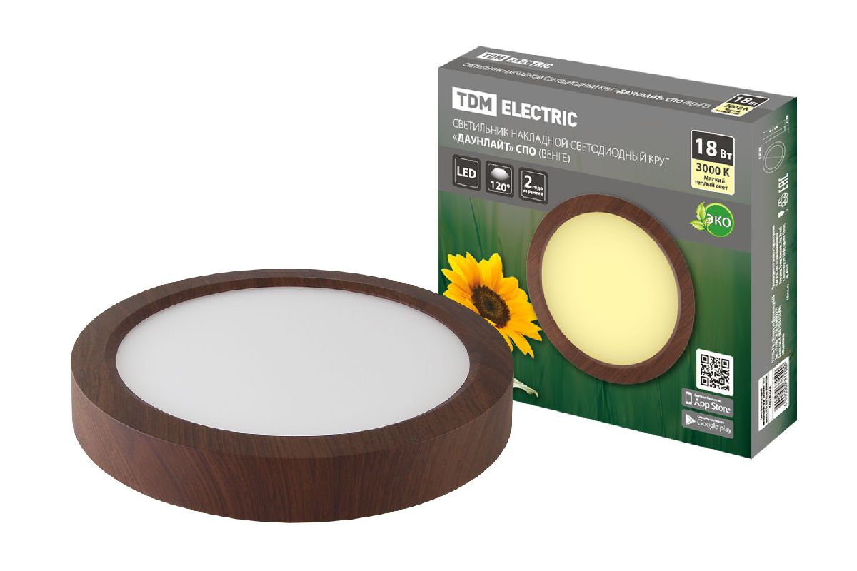 Настенно-потолочный светодиодный светильник TDM Electric Даунлайт СВО SQ0329-0416