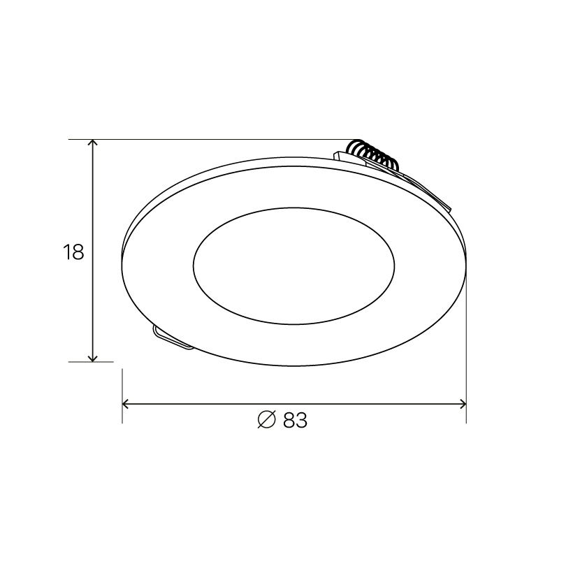 Встраиваемый светильник Lumin'arte DLUSWH-DLL5W