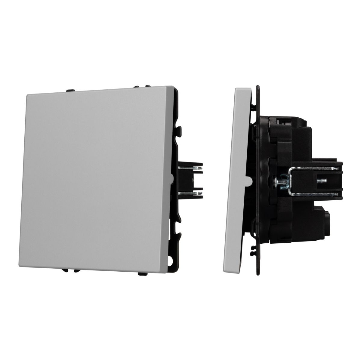 Выключатель перекрёстный 1 кл софт-тач никель Arlight SWT-MKX1-SFPL-IS (250V, 10A) 059429(1)
