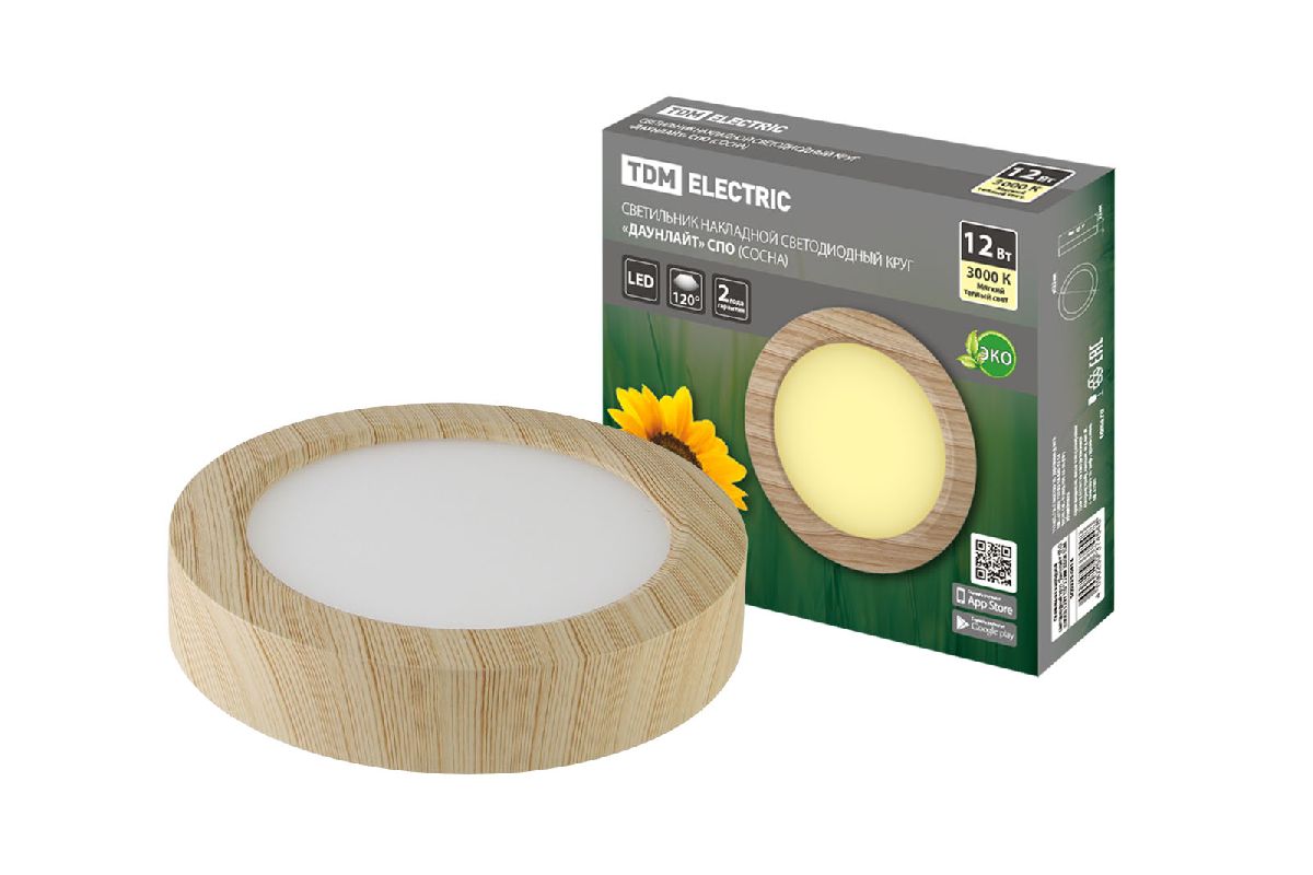 Настенно-потолочный светодиодный светильник TDM Electric Даунлайт СВО SQ0329-0414