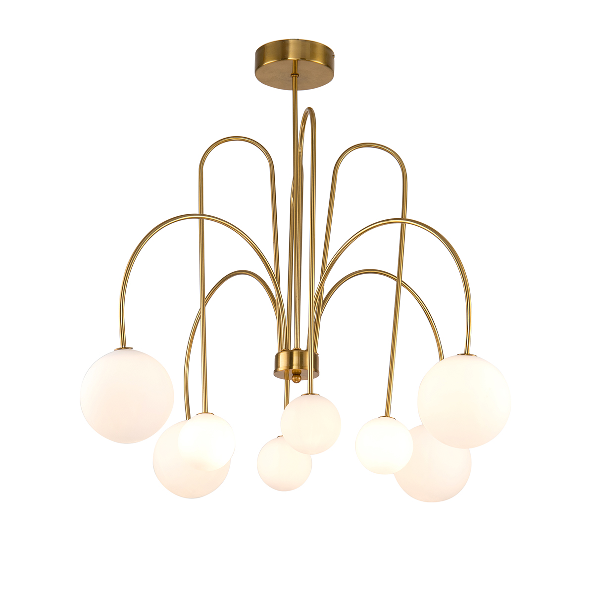 Люстра на штанге Delight Collection KG1213P-8 brass