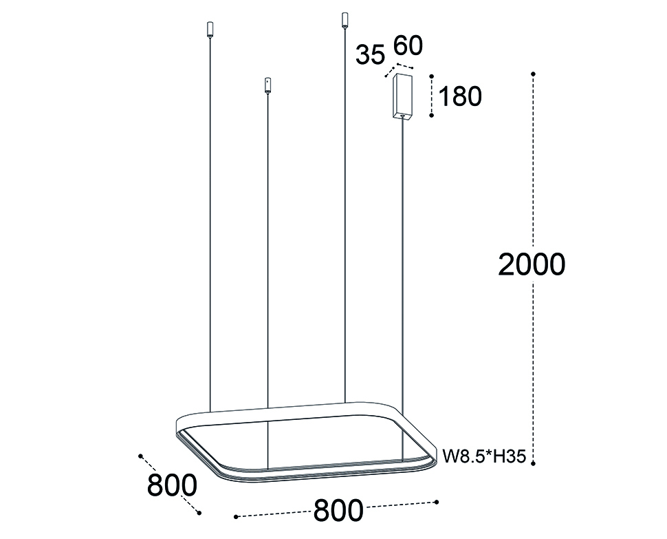 Подвесная люстра Italline IT013-6024 black 3000K