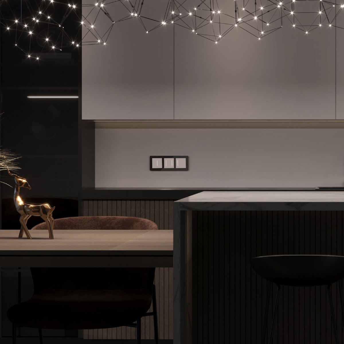 Сенсорный выключатель двухклавишный с подсветкой Werkel 4690389198021 W4522001 a063598